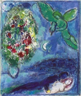 Couple au bord de mer by Marc Chagall (Inspired by) Couple au bord de mer by Marc Chagall (Inspired by)