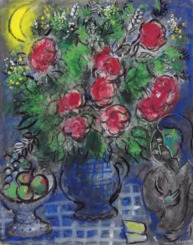 Les roses et la lune by Marc Chagall (Inspired by)