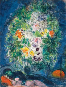 Les amoureux au bouquet by Marc Chagall (Inspired by)
