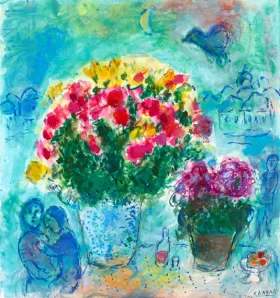 Les Deux Bouquets by Marc Chagall (Inspired by)