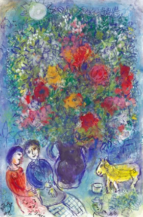 Conversation sous le bouquet by Marc Chagall (Inspired by)