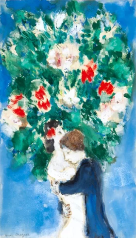 Les Fiancés by Marc Chagall (Inspired by)
