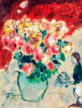 Etude pour "Les toits rouges" by Marc Chagall (Inspired by) Etude pour "Les toits rouges" by Marc Chagall (Inspired by)