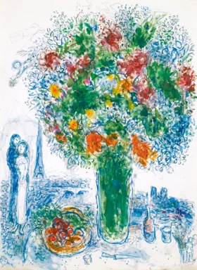 Bouquet de Paris by Marc Chagall (Inspired by)