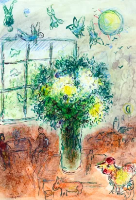 À L'atelier by Marc Chagall (Inspired by)
