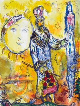 Autour de la Flûte Enchantée by Marc Chagall (Inspired by)