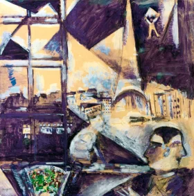 Paris Par le Fenêtre by Marc Chagall (Inspired by)