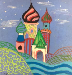 Russian Village, Patterns by Marc Chagall (Inspired by)