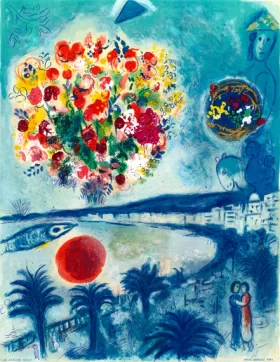 Sunset by Marc Chagall (Inspired by)