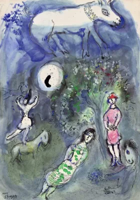 Personnages de cirque by Marc Chagall (Inspired by)
