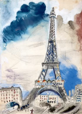 La Tour Eiffel by Marc Chagall (Inspired by)