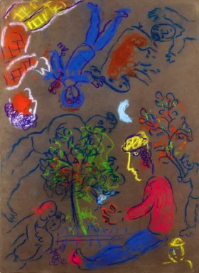Le Rêve de L'homme au Profil Jaune by Marc Chagall (Inspired by)
