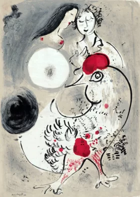 Chagall, Kunsthaus Zürich 1950 by Marc Chagall (Inspired by)