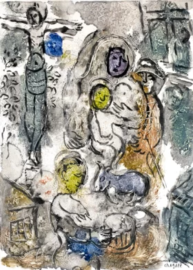 Le Christ Vert by Marc Chagall (Inspired by)