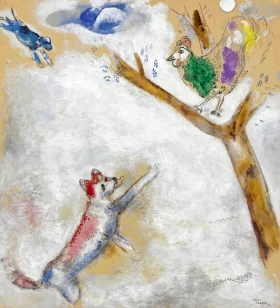 Le coq et le renard by Marc Chagall (Inspired by)
