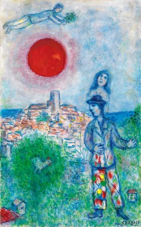 L'arlequin de Saint-Paul by Marc Chagall (Inspired by)
