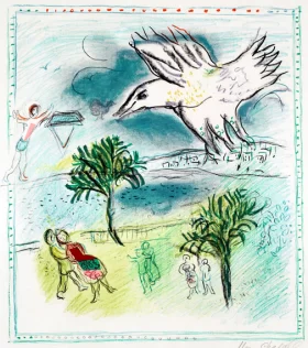 La Grande Corniche by Marc Chagall (Inspired by)