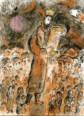 Le chant du Roi David by Marc Chagall (Inspired by)