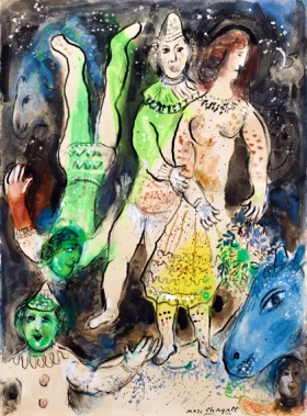 Le Clown Amoureux by Marc Chagall (Inspired by)