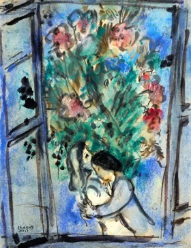 Les Amoureux à la Fenêtre by Marc Chagall (Inspired by)