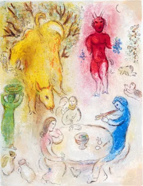 Pan's Banquet by Marc Chagall (Inspired by)
