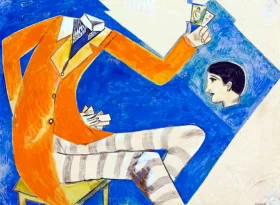 Le magicien by Marc Chagall (Inspired by)