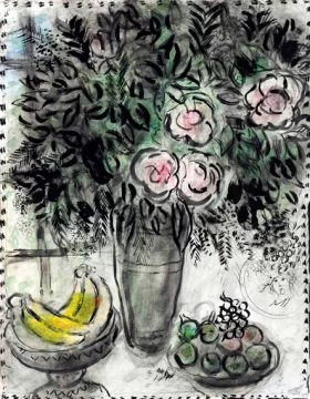 Nature morte au médaillon by Marc Chagall (Inspired by) Nature morte au médaillon by Marc Chagall (Inspired by)