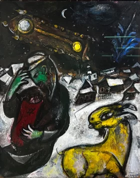 Jew with Torah by Marc Chagall (Inspired by) Jew with Torah by Marc Chagall (Inspired by)