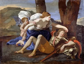 Rinaldo and Armida by Nicolas Poussin