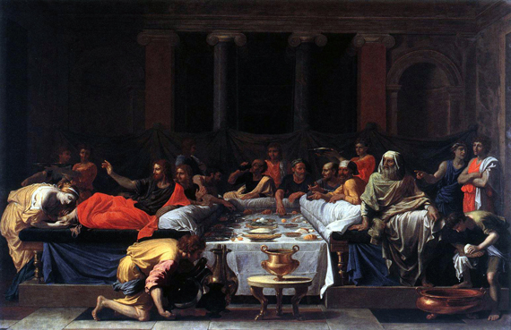 The Seven Sacraments II- Penance 1647 by Nicolas Poussin, oil painting reproduction on canvas The Seven Sacraments II- Penance 1647 by Nicolas Poussin