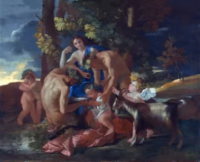 The Nurture of Bacchus 1628 by Nicolas Poussin The Nurture of Bacchus 1628 by Nicolas Poussin