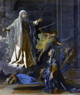 The Vision of Saint Francoise Roman by Nicolas Poussin The Vision of Saint Francoise Roman by Nicolas Poussin