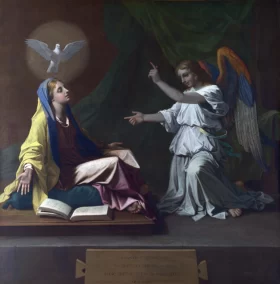 The Annunciation 1657 by Nicolas Poussin