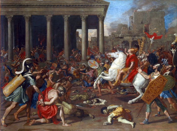 The Conquest of Jerusalem by Emperor Titus by Nicolas Poussin, oil painting reproduction on canvas The Conquest of Jerusalem by Emperor Titus by Nicolas Poussin
