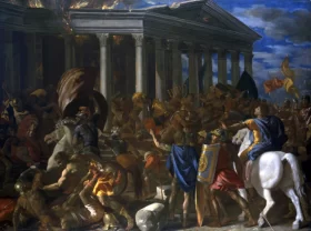 The Destruction and Sack of the Temple of Jerusalem by Nicolas Poussin The Destruction and Sack of the Temple of Jerusalem by Nicolas Poussin