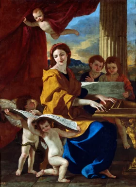 Saint Cecilia 1635 by Nicolas Poussin