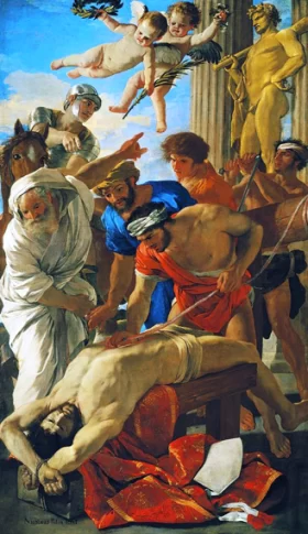 The Martyrdom of St Erasmus by Nicolas Poussin