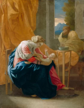 The Holy Family 1641 by Nicolas Poussin