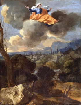 The Translation of Saint Rita of Cascia by Nicolas Poussin