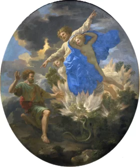 Moses and the Burning Bush 1641 by Nicolas Poussin Moses and the Burning Bush 1641 by Nicolas Poussin