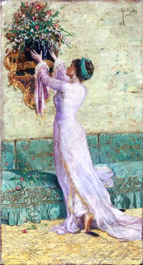 Vazo Yerlestiren Kiz by Osman Hamdi Bey