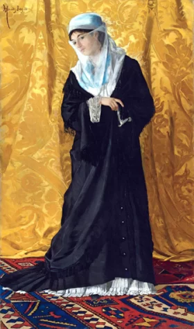 A Lady of Constantinople 1881 by Osman Hamdi Bey