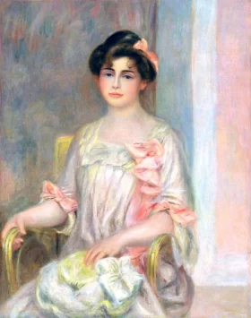 Portrait De Madame Josse Bernheim-Dauberville by Pierre Auguste Renoir