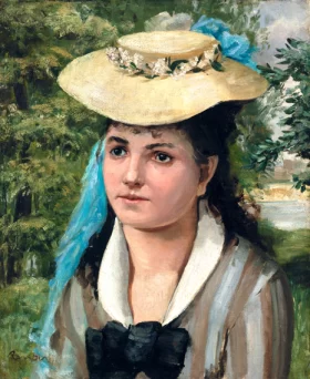 Lise in a Straw Hat by Pierre Auguste Renoir Lise in a Straw Hat by Pierre Auguste Renoir