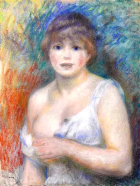 Portrait De Jeanne Samary by Pierre Auguste Renoir