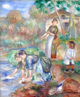 Washerwomen by Pierre Auguste Renoir
