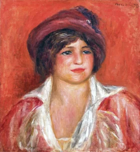 Young Woman in Hat, 1912 by Pierre Auguste Renoir
