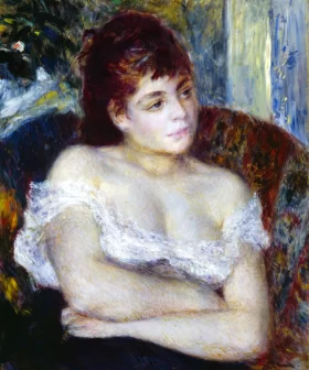 Woman in an Armchair by Pierre Auguste Renoir