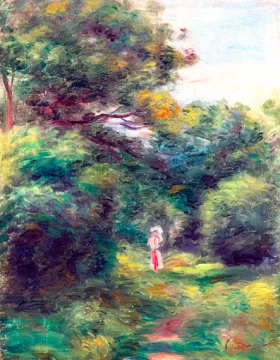 Going in a Wood, Woman with Child in the Arms, 1900 by Pierre Auguste Renoir