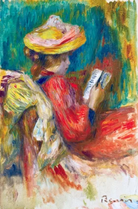 Jeune Fille Lisant by Pierre Auguste Renoir